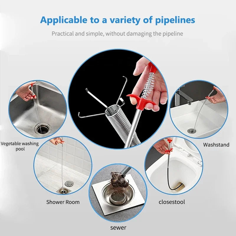 Spring Red Tool Spring Pipe Dredging Tool – OneClickSmart
