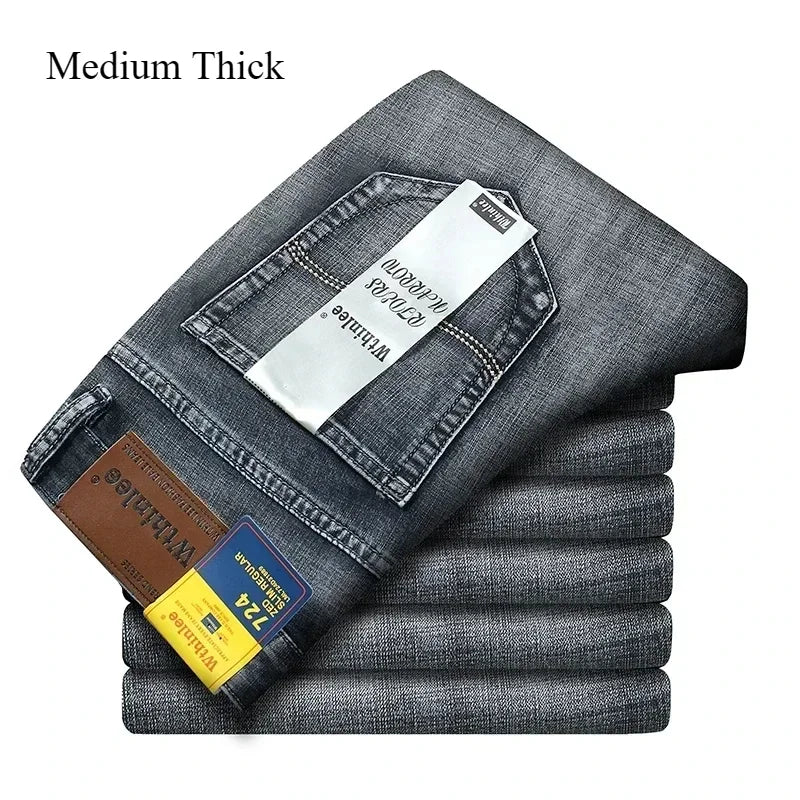 Men’s Slim Fit Luxury Jeans – Classic Style Denim Pants