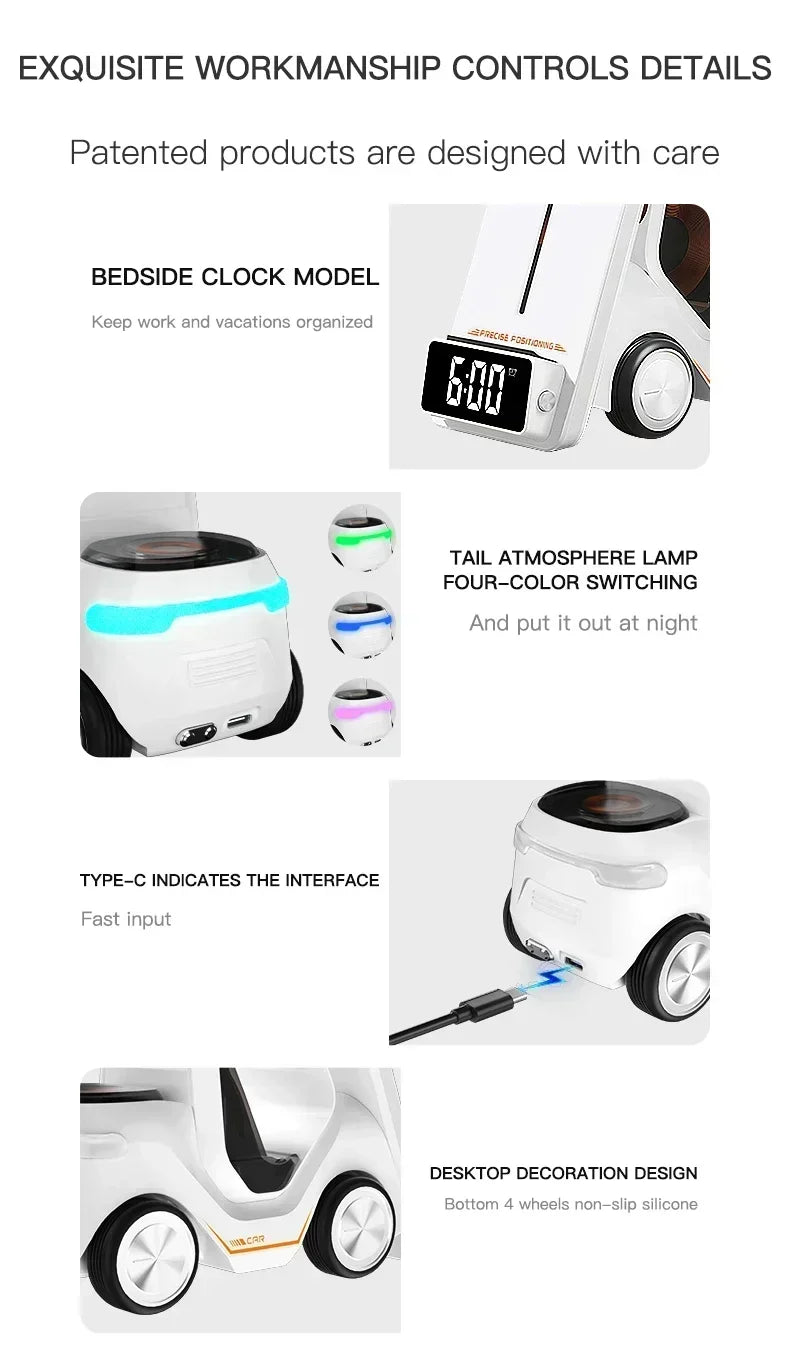 5-in-1 Wireless Charger & Phone Stand