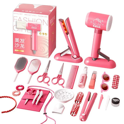 Girls Beauty Salon Set – Kids Hair & Makeup Play Kit