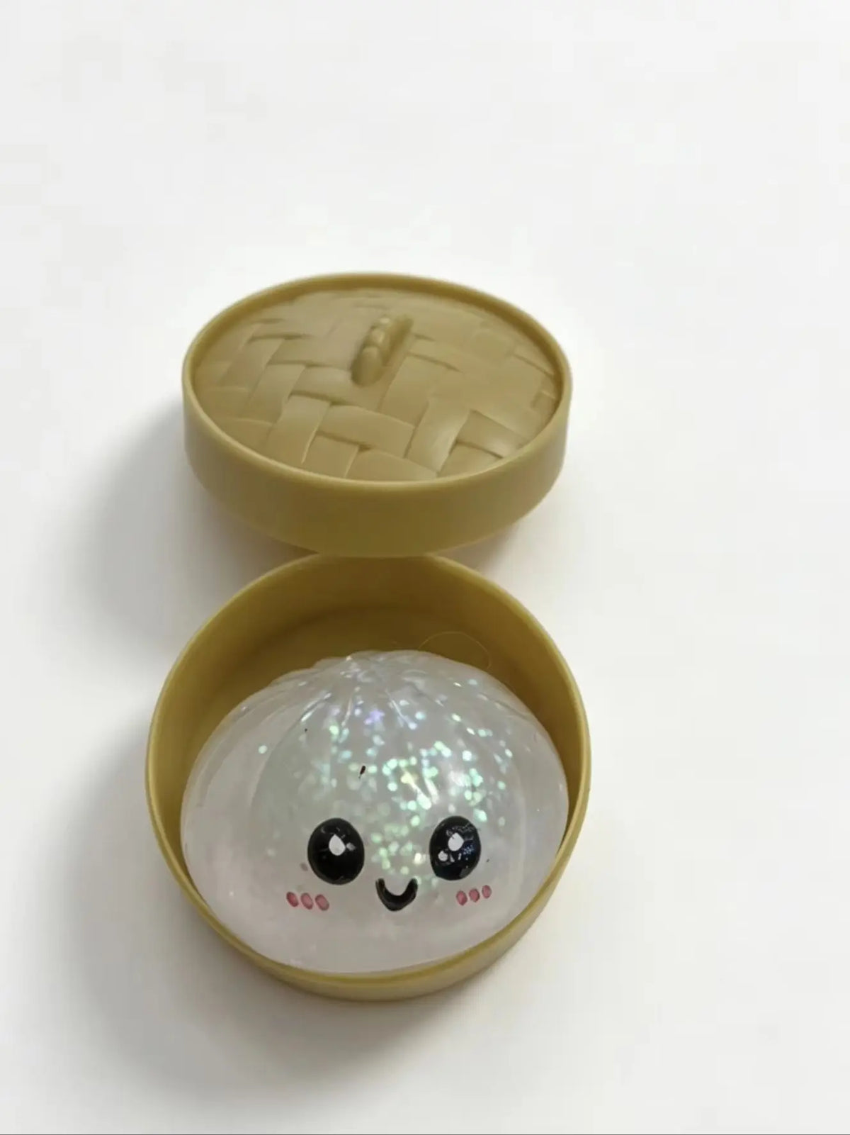 Dumpling Squishy Stress Ball – Soft Rebound Sensory Fidget Toy with Steamer Box - OneClickSmart