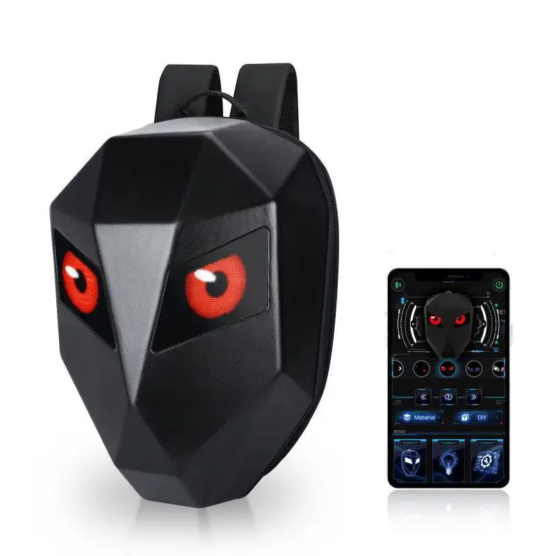 LED Motorcycle Riding Backpack with Light Display Safety Bag