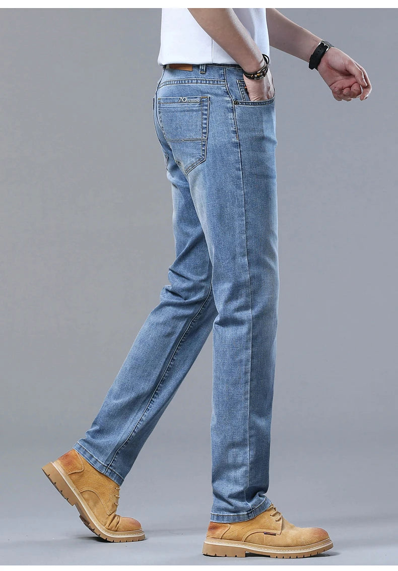 Men’s Slim Fit Luxury Jeans – Classic Style Denim Pants