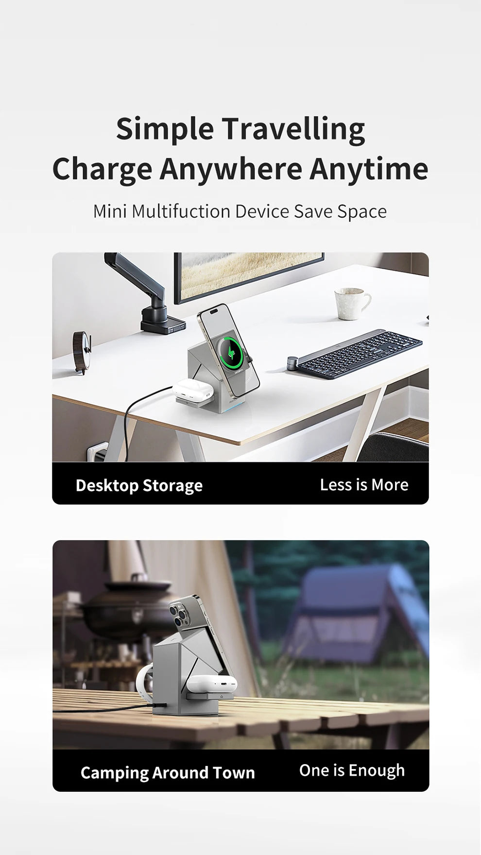 3 in 1 Magnetic Wireless Fast Charger