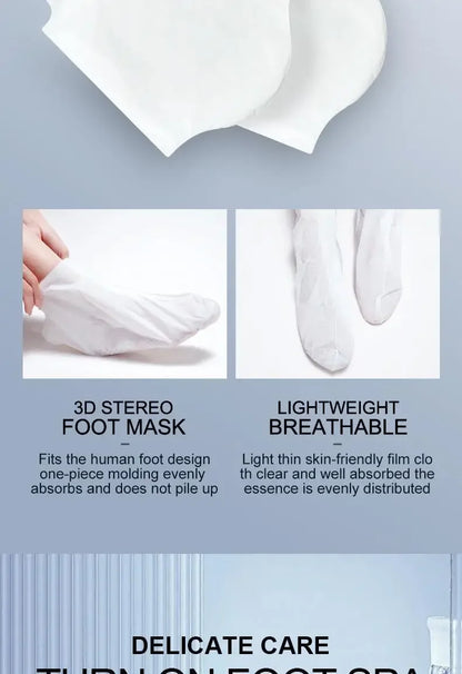SADOER Lavender Foot Peel Mask for Dry Feet & Cracked Heels