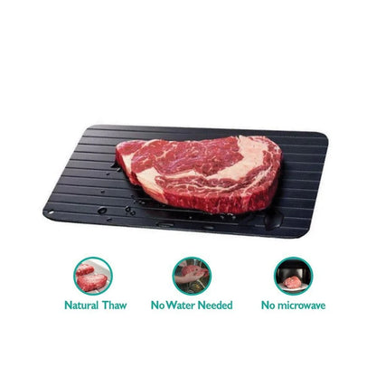 Fast Defrosting Tray – Aluminum Alloy Quick Thaw Meat & Fish Plate