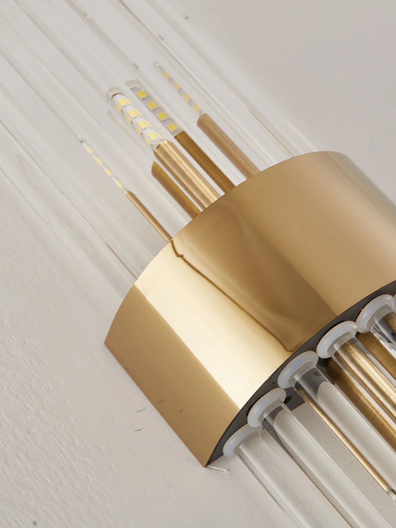 Crystal Wall Sconce Gold Black G9 Light