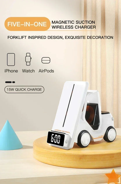 5-in-1 Wireless Charger & Phone Stand