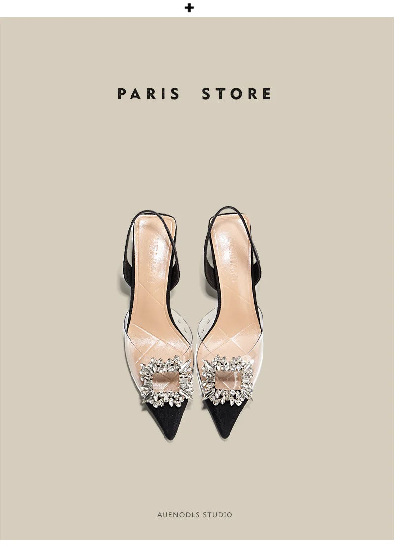 Luxury Crystal Women’s Sandals – Summer High Heels Shoes