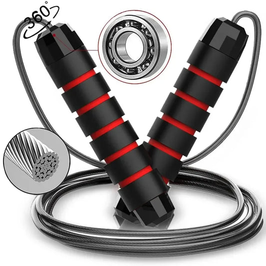 Adjustable speed jump rope with foam handles