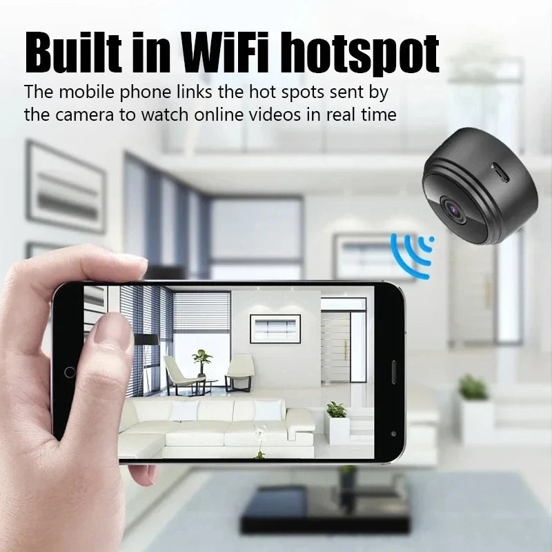 A9 Mini WiFi Security Camera – Smart Home, Baby & Pet Monitor