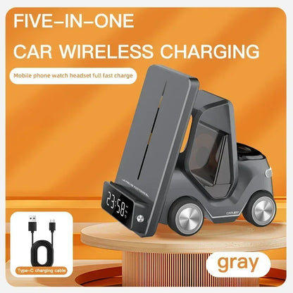 5-in-1 Wireless Charger & Phone Stand