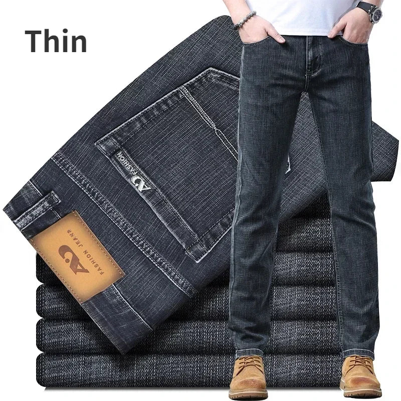 Men’s Slim Fit Luxury Jeans – Classic Style Denim Pants