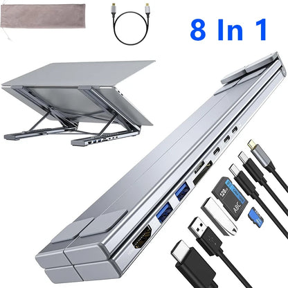 8-in-1 USB-C Laptop Docking Station