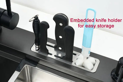 Stainless Steel Multifunction Waterfall Kitchen Sink