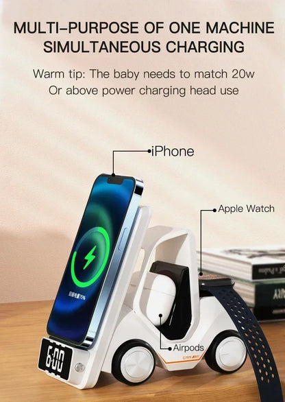 5-in-1 Wireless Charger & Phone Stand