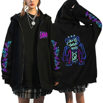 Arcane Jinx Anime Zipper Hoodie