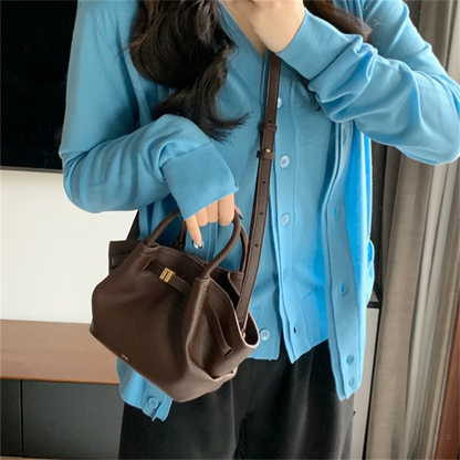 JW PEI Women’s Mini Canvas Crossbody Bag – Vegan Leather Dumpling Handbag - OneClickSmart