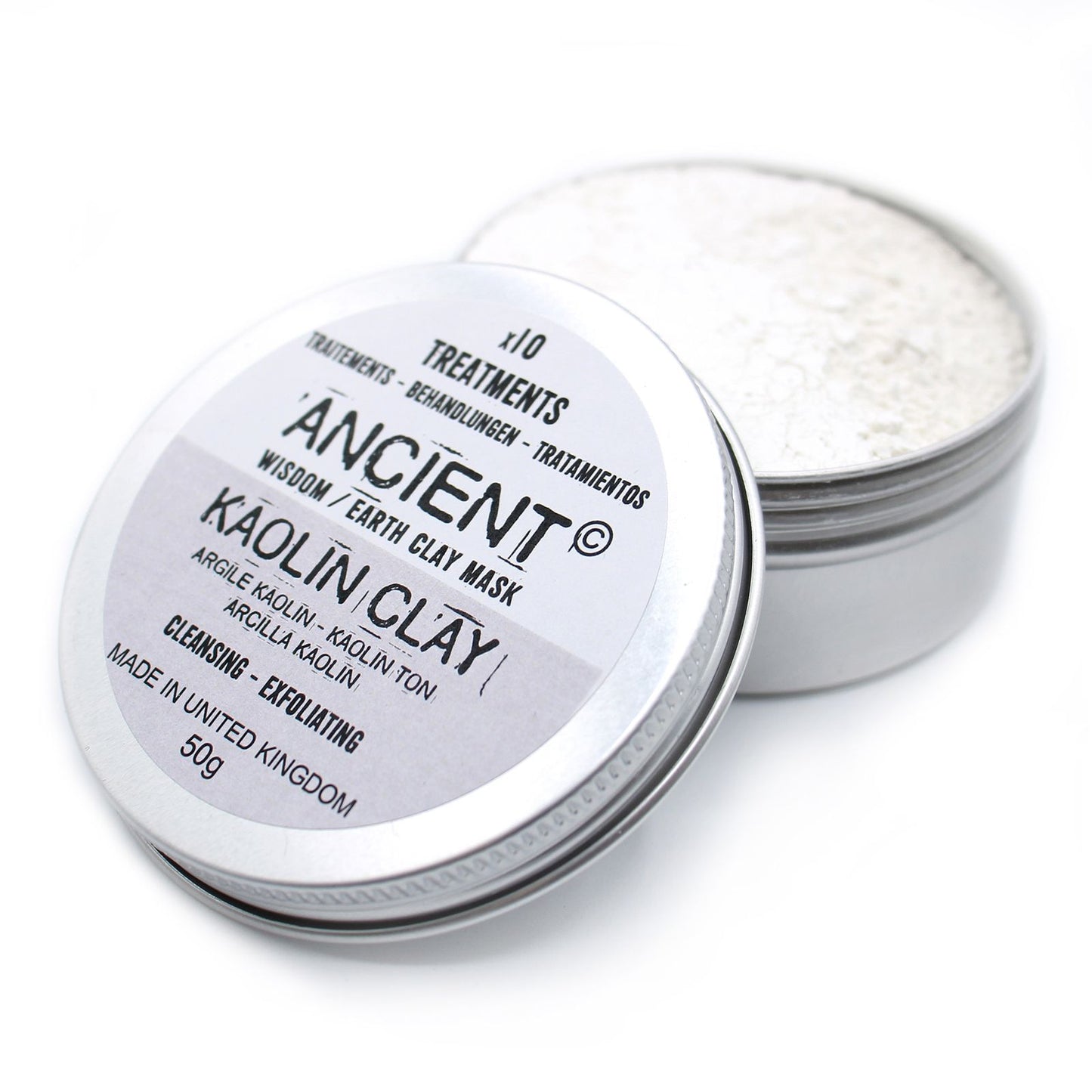 Kaolin Clay Mask for Normal to Oily Skin applied on face for deep cleansing, oil control, and smooth glowing skin texture improvement.