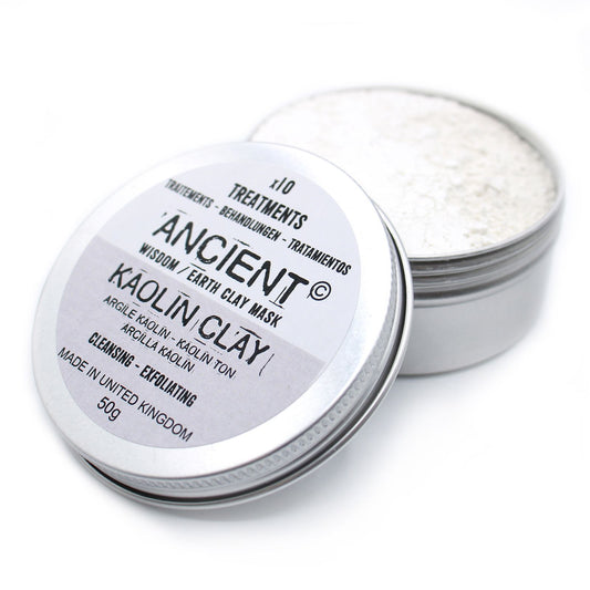 Kaolin Clay Mask for Normal to Oily Skin applied on face for deep cleansing, oil control, and smooth glowing skin texture improvement.